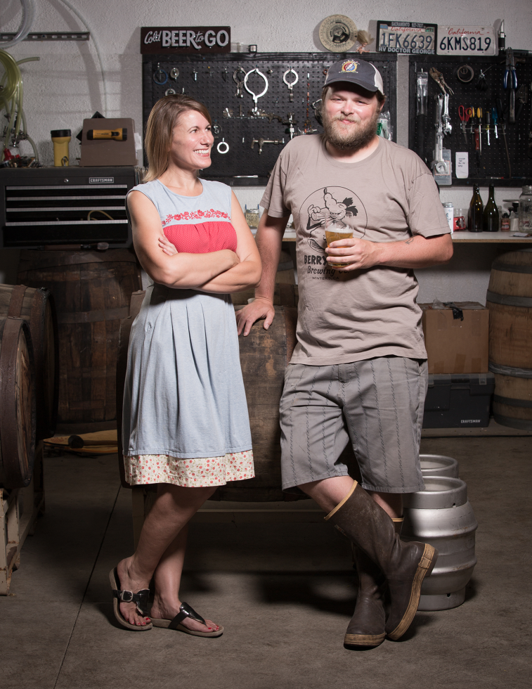 Chris and Lori Miller, owners, Berryessa Brewing Co. 