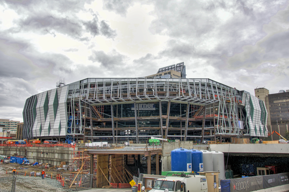 About a year before its opening, Golden 1 Center takes shape Nov. 9, 2015.