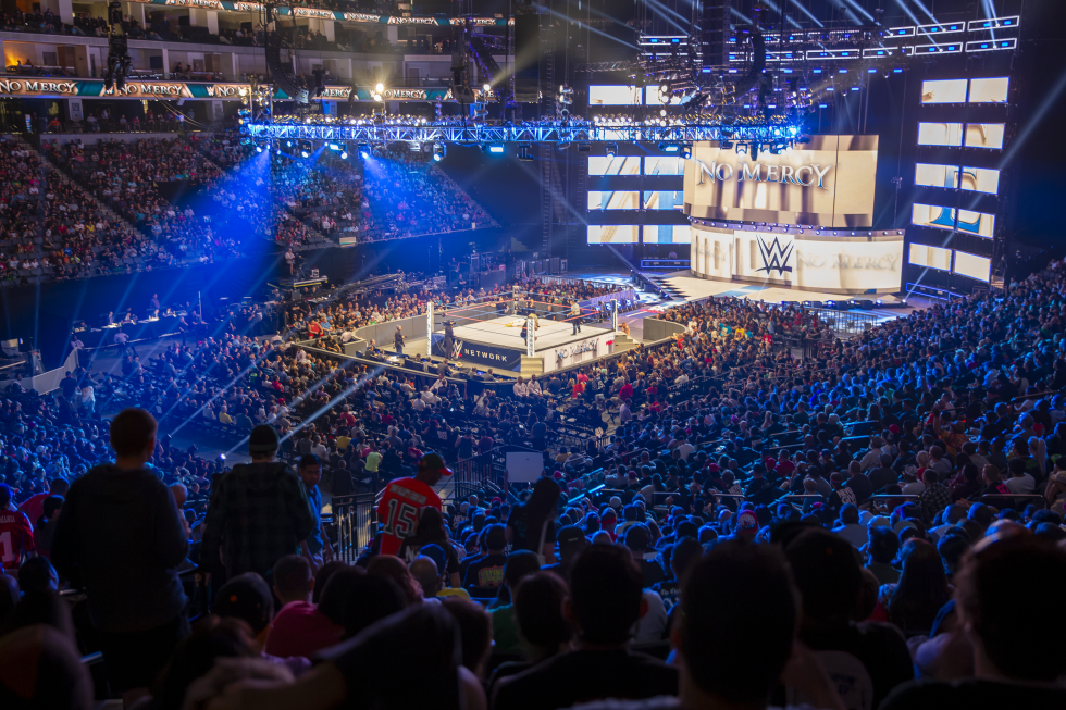 Golden 1 Center sold out during its first WWE event on Oct. 9, 2016.