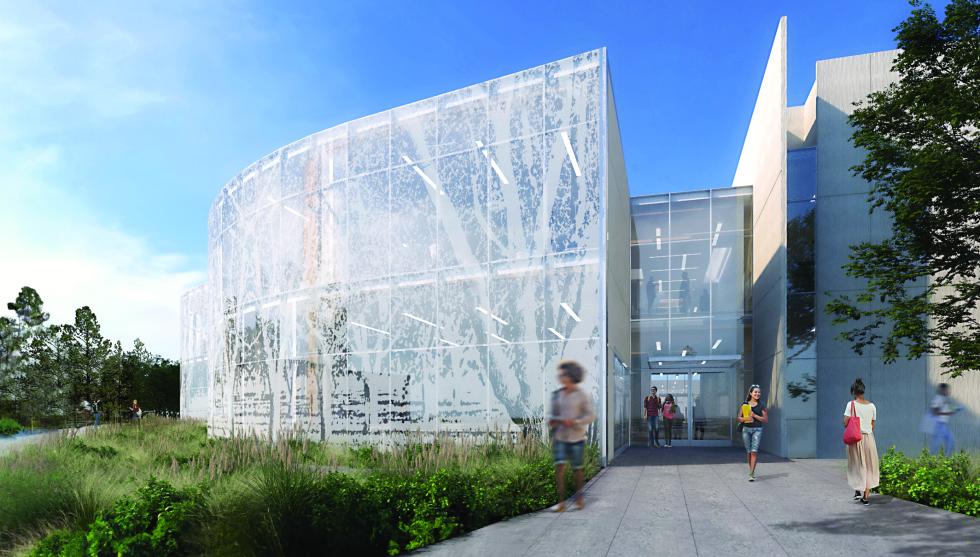 Construction of the Resnick Center for Agricultural Innovation at UC Davis is more than half complete and scheduled to be done next year. (Rendering by Yazdani Studio of Cannon Design)
