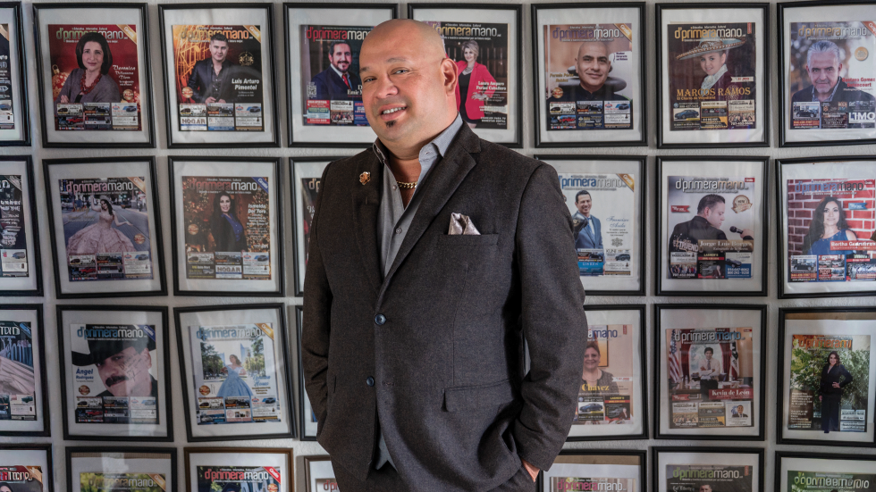 Miguel Borges, editor in chief of d’primeramano, started the Spanish-language magazine in Sacramento 16 years ago.