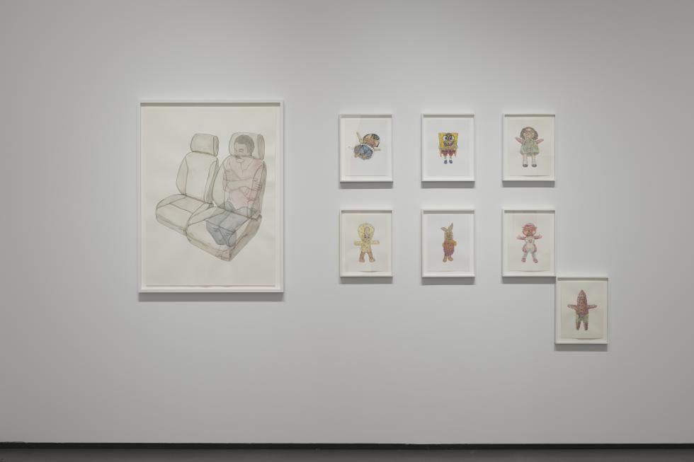 Installation view, Julio César Morales’ Undocumented Interventions series, 2010-2011.
Courtesy of the artist and Gallery Wendi Norris, San Francisco. Photo courtesy of the Manetti Shrem Museum © Muzi Li Rowe.