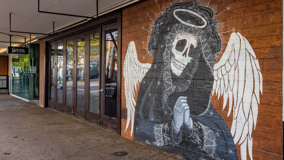 A mural decorates a wall outside Social Nightclub in downtown Sacramento. (Shutterstock photo)